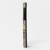 Coques Case-Mate iPhone Texture d'art fractal moderne abstrait aux tons de (Dos/Gauche)
