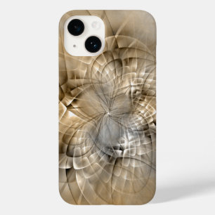 Coque Pour iPhone 14 Texture d'art fractal moderne abstrait Tons de Ter
