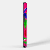 Coques Case-Mate iPhone Texture d'art moderne, rose (Verso / Droite)