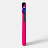 Coques Case-Mate iPhone Texture d'art moderne, rose (Verso / Gauche)