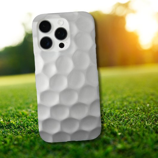 Coques Case-Mate iPhone Texture de balle de golf blanche gaufree