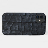 Coques Case-Mate iPhone Texture de bois brûlé (Dos (Horizontal))