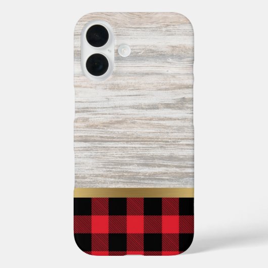 Coques Case-Mate iPhone Texture de bois naturel et carreau de bœuf (Verso)
