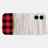 Coques Case-Mate iPhone Texture de bois naturel et carreau de bœuf (Verso (horizontal))