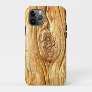 Coque iPhone 11 Pro Texture de bois noueux moderne