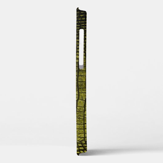 Coques Case-Mate iPhone Texture de crocodile foncé de luxe (Verso / Gauche)