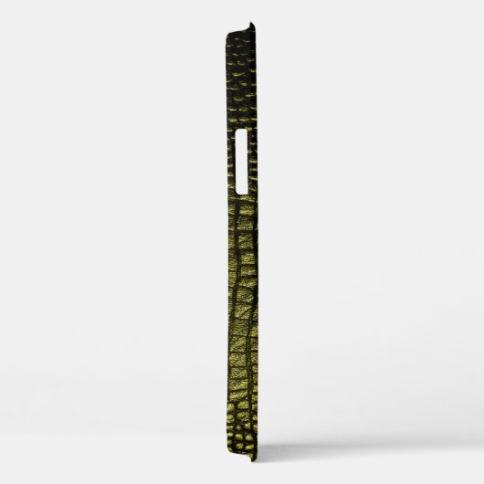 Coques Case-Mate iPhone Texture de crocodile foncé de luxe (Verso / Droite)