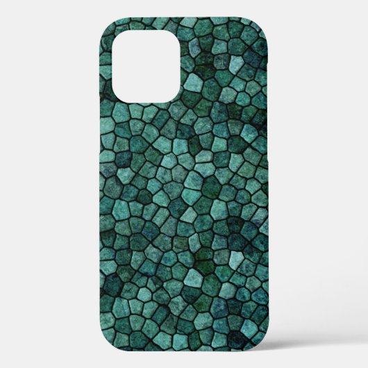 Coques Case-Mate iPhone Texture de croûte de mosaïque océanique motif abst (Verso)