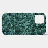 Coques Case-Mate iPhone Texture de croûte de mosaïque océanique motif abst (Verso (horizontal))