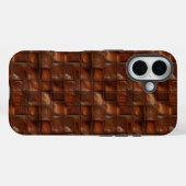 Coques Case-Mate iPhone Texture de cuir classique (Verso (horizontal))