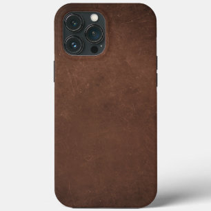 Case-Mate iPhone Case Texture de cuir cognac vintage en détresse