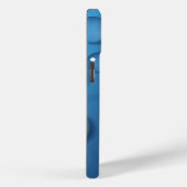 Coques Case-Mate iPhone Texture de goutte d'eau bleue (Verso / Droite)