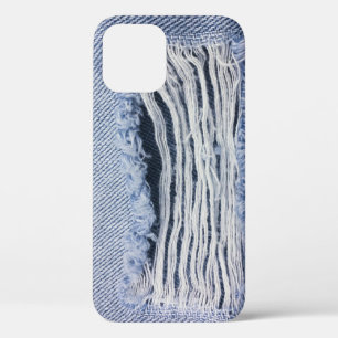 Case-Mate iPhone Case Texture de jean bleu clair torn