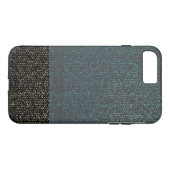 Coques Case-Mate iPhone Texture de Jeans à deux tons (Dos (Horizontal))