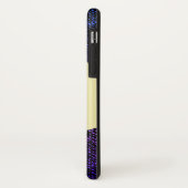 Coques Case-Mate iPhone Texture de Jeans bleus (violet) (Dos/Gauche)