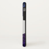 Coques Case-Mate iPhone Texture de Jeans bleus (violet) (Dos/Gauche)