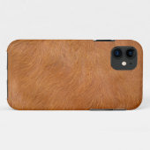 Coques Case-Mate iPhone Texture de la fourrure brune de vache Highland (Dos (Horizontal))