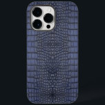 Coque Pour Pour iPhone 14 Pro Max Texture de l'alligator de cobalt<br><div class="desc">Ce coque iphone présente une impressionnante impression en cuir d'alligator bleu, ajoutant une touche de luxe et de style à votre appareil. Le design poster de animal est à la fois tendance et unique, ce qui en fait un accessoire exceptionnel. Créé par Looly Elzayat, ce coque allie qualité et esthétique,...</div>