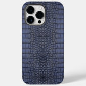 Coques Case-Mate iPhone Texture de l'alligator de cobalt (Verso)