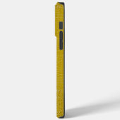 Coques Case-Mate iPhone Texture de l'alligator jaune (Verso / Gauche)