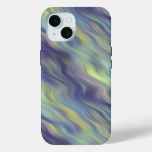 Coque Pour iPhone 15 Texture de lavande ondulée