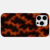 Coques Case-Mate iPhone Texture de lave ignée abstraite – Flamme de magma  (Verso (horizontal))
