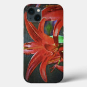 Coques Case-Mate iPhone Texture de Lily-rouge par Shirley Taylor (Verso)