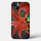 Coques Case-Mate iPhone Texture de Lily-rouge par Shirley Taylor (Verso)