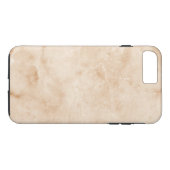 Coques Case-Mate iPhone Texture de marbre simple personnalisée (Dos (Horizontal))
