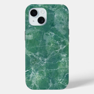 Coque Pour iPhone 15 Texture de marbre vert