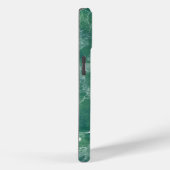 Coques Case-Mate iPhone Texture de marbre vert (Verso / Droite)