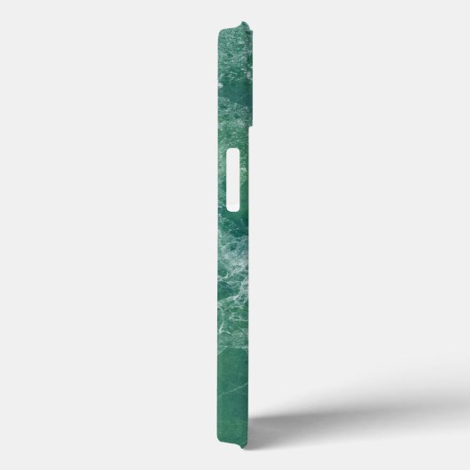 Coques Case-Mate iPhone Texture de marbre vert (Verso / Droite)