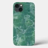 Coques Case-Mate iPhone Texture de marbre vert (Verso)