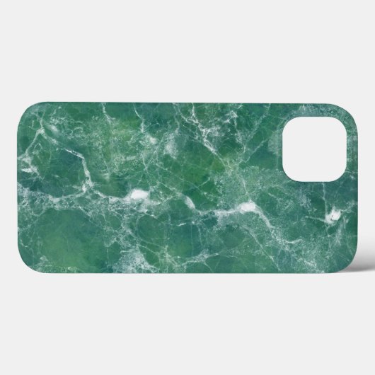 Coques Case-Mate iPhone Texture de marbre vert (Verso (horizontal))