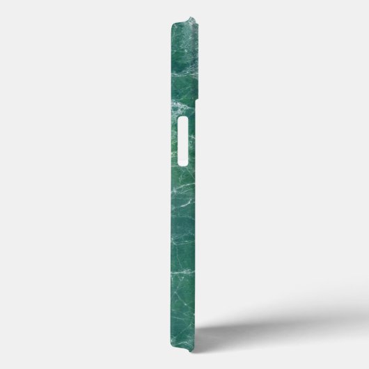 Coques Case-Mate iPhone Texture de marbre vert (Verso / Droite)