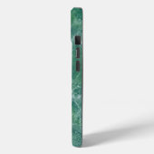 Coques Case-Mate iPhone Texture de marbre vert (Verso / Gauche)