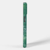 Coques Case-Mate iPhone Texture de marbre vert (Verso / Droite)