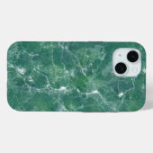 Coques Case-Mate iPhone Texture de marbre vert (Verso (horizontal))