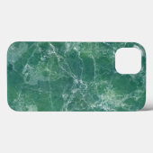 Coques Case-Mate iPhone Texture de marbre vert (Verso (horizontal))
