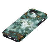 Coques Case-Mate iPhone Texture de marbre vert avec des veines (Bas)
