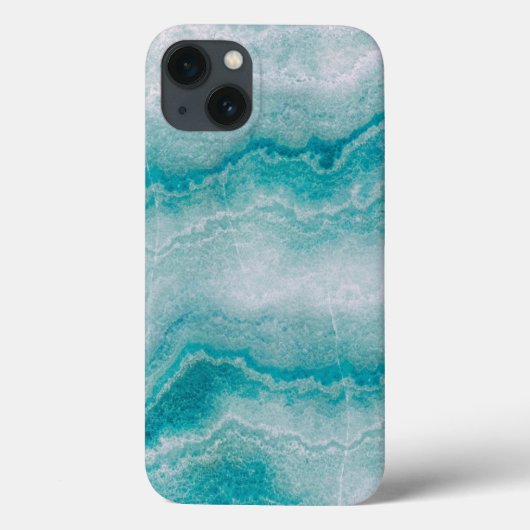 Coques Case-Mate iPhone Texture de marbre vert de mer (Verso)