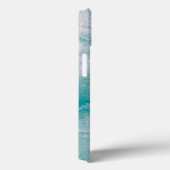 Coques Case-Mate iPhone Texture de marbre vert de mer (Verso / Droite)