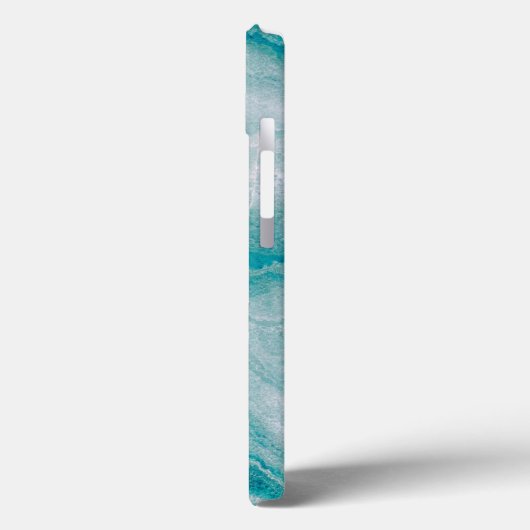 Coques Case-Mate iPhone Texture de marbre vert de mer (Verso / Gauche)