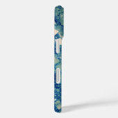 Coques Case-Mate iPhone Texture de marbre vert Turquoise bleu (Verso / Droite)