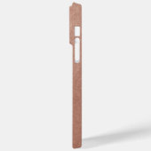 Coques Case-Mate iPhone Texture de papier d'aluminium Rose Gold Photo Mono (Verso / Gauche)