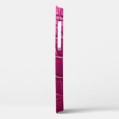 Coques Case-Mate iPhone Texture de peau de crocodile rose (Verso / Gauche)