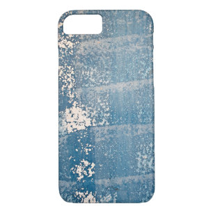 Coques Pour iPhone texture de peinture bleue défraîchie