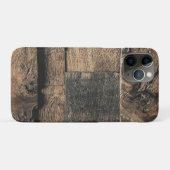 Coques Case-Mate iPhone Texture de planche en bois rustique marron vieux (Dos (Horizontal))