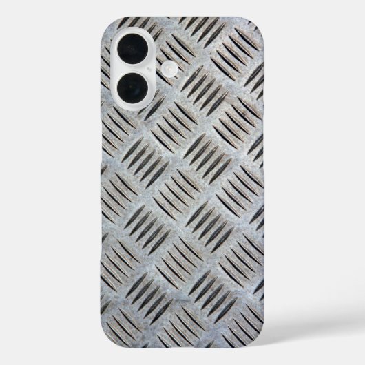 Coques Case-Mate iPhone Texture de plaque métallique (Verso)