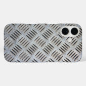 Coques Case-Mate iPhone Texture de plaque métallique (Verso (horizontal))